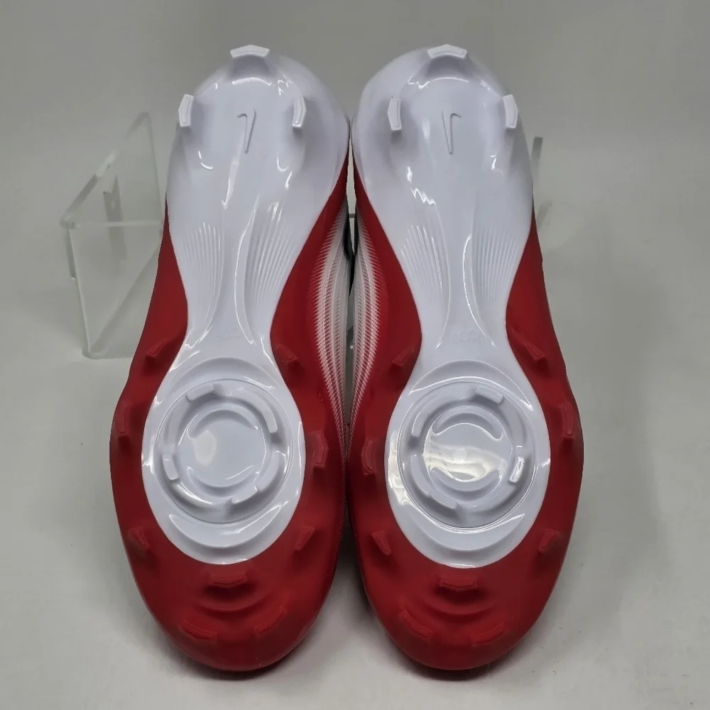 Nike Vapor Speed 3 Football Cleats White Red Black FB3303-102 Men's Size 8 New